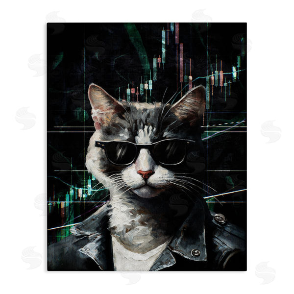 stupell industries Svetlana Aleynikova | Trendy Cat Sunglasses