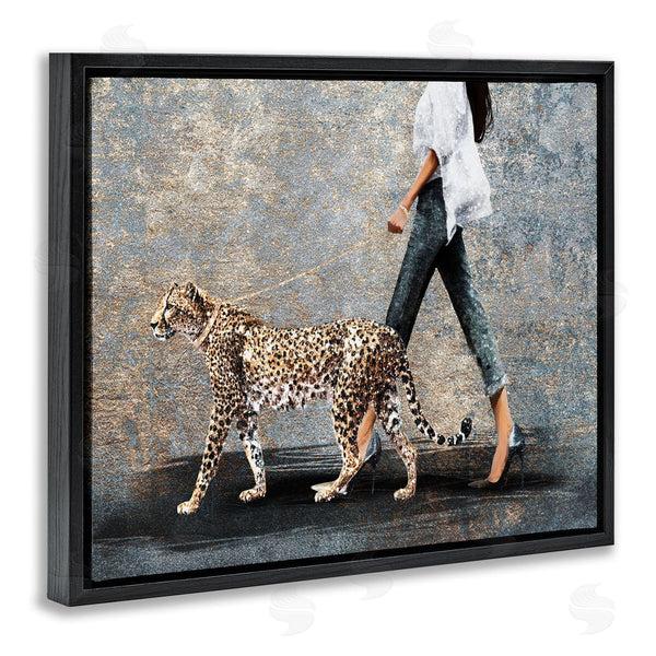 Stupell Industries Svetlana Aleynikova | Trendy Woman With Leopard