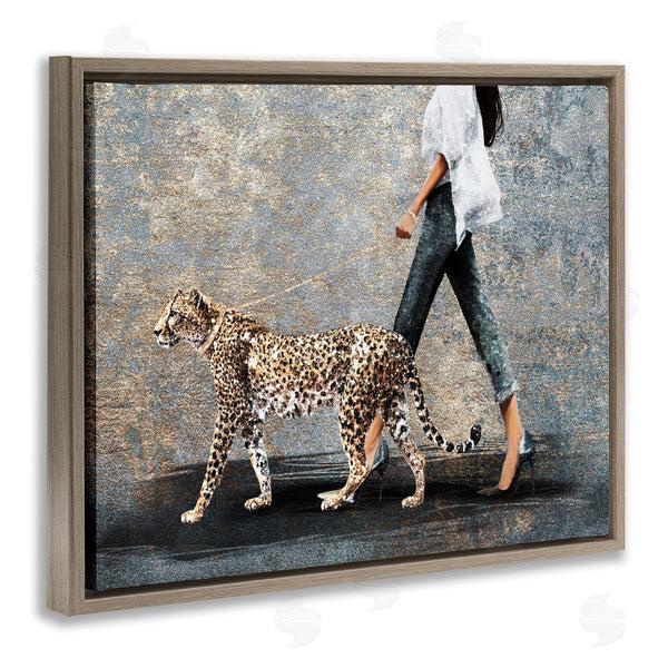 Stupell Industries Svetlana Aleynikova | Trendy Woman With Leopard