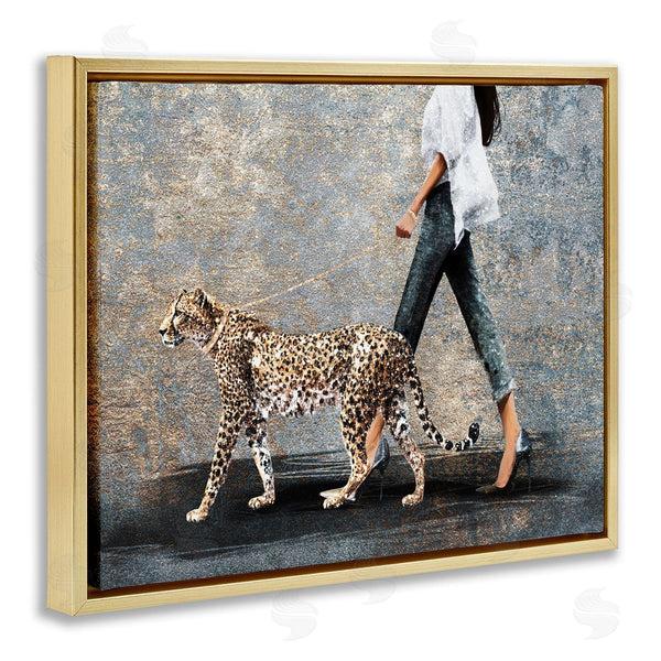 Stupell Industries Svetlana Aleynikova | Trendy Woman With Leopard