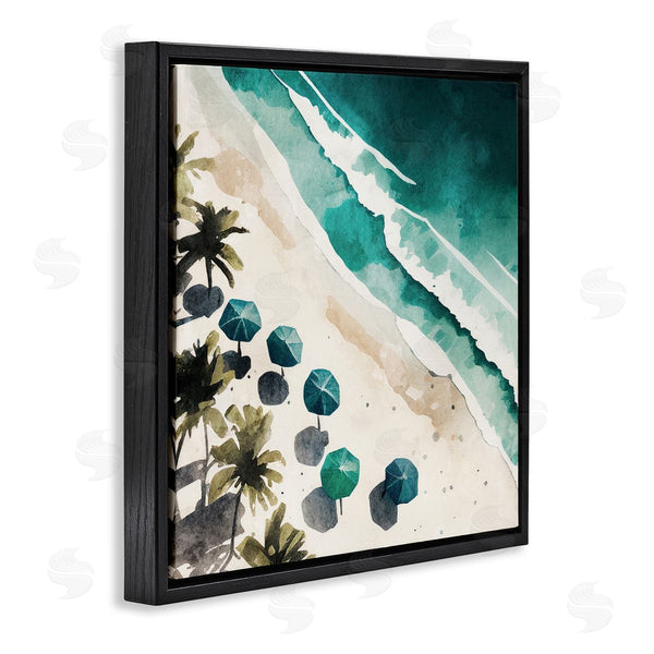 Stupell Industries Svetlana Aleynikova | Umbrella Lined Coast