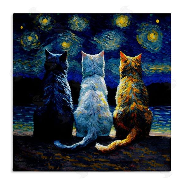 stupell industries Svetlana Aleynikova | Van Gogh Style Cats