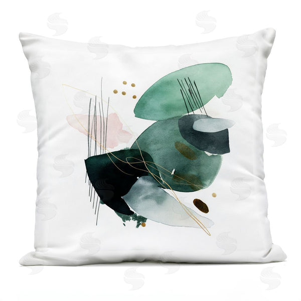 Stupell Industries Svetlana Aleynikova | Verdant Horizon Shapes Throw Pillow