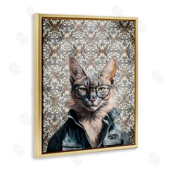 Stupell Industries Svetlana Aleynikova | Wild Cat On Damask