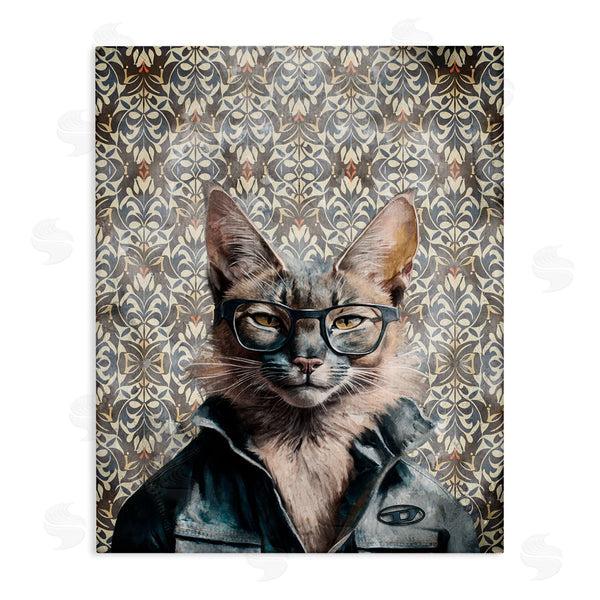 stupell industries Svetlana Aleynikova | Wild Cat on Damask