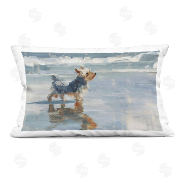 stupell industries Svetlana Aleynikova | Yorkie's Quiet Moment Throw Pillow