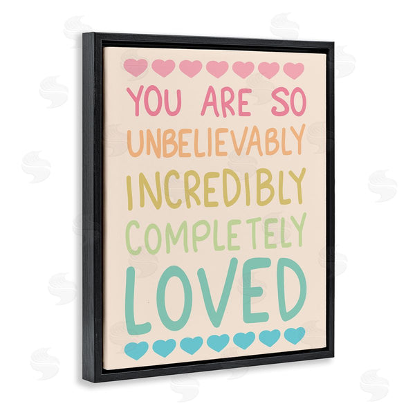 Stupell Industries Sweet Melody Designs | Completely Loved With Hearts