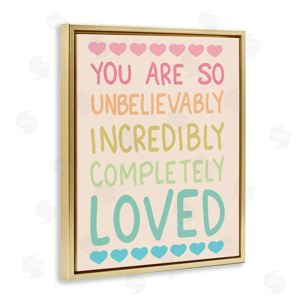 Stupell Industries Sweet Melody Designs | Completely Loved With Hearts