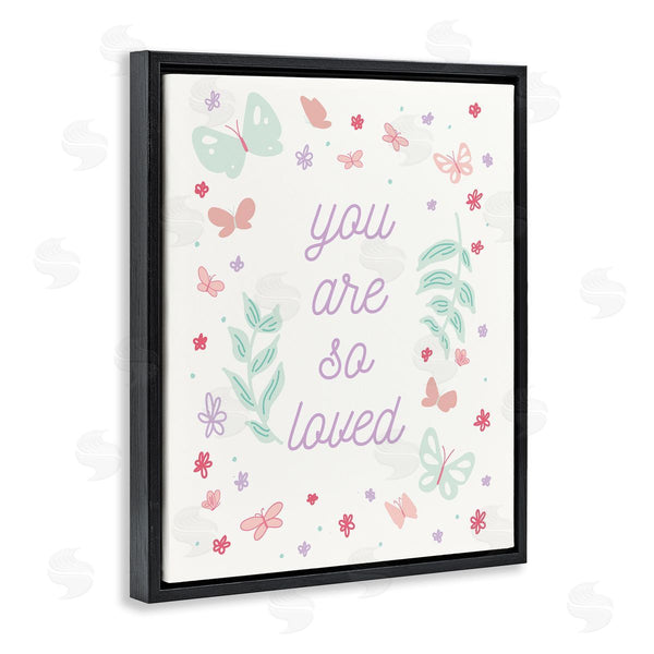 Stupell Industries Sweet Melody Designs | Floral You Are So Loved Wall Art