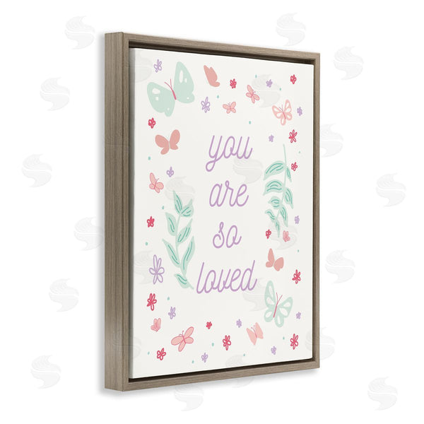 Stupell Industries Sweet Melody Designs | Floral You Are So Loved Wall Art
