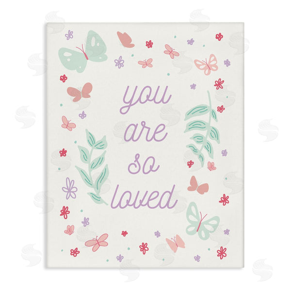 stupell industries Sweet Melody Designs | Floral You Are So Loved Wall Art