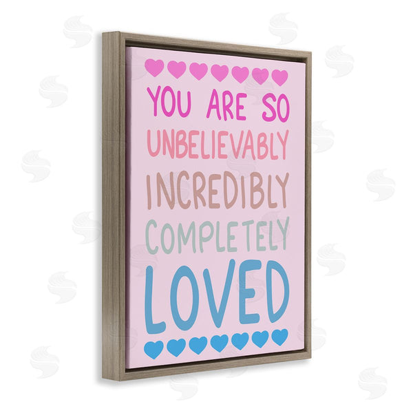 Stupell Industries Sweet Melody Designs | Incredibly Loved With Hearts