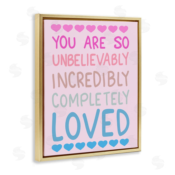 Stupell Industries Sweet Melody Designs | Incredibly Loved With Hearts