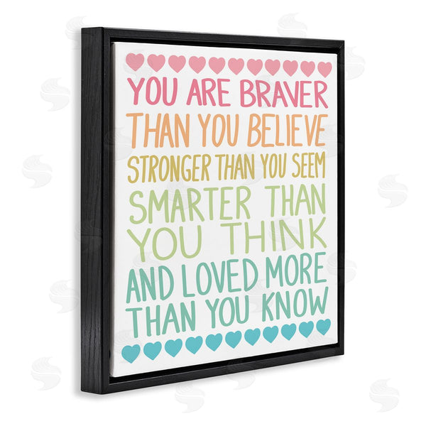 Stupell Industries Sweet Melody Designs | Rainbow Confidence Phrases Wall Art