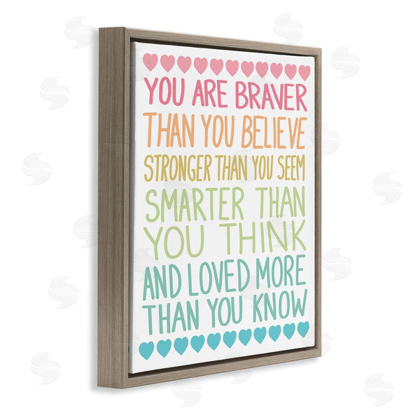 Stupell Industries Sweet Melody Designs | Rainbow Confidence Phrases Wall Art