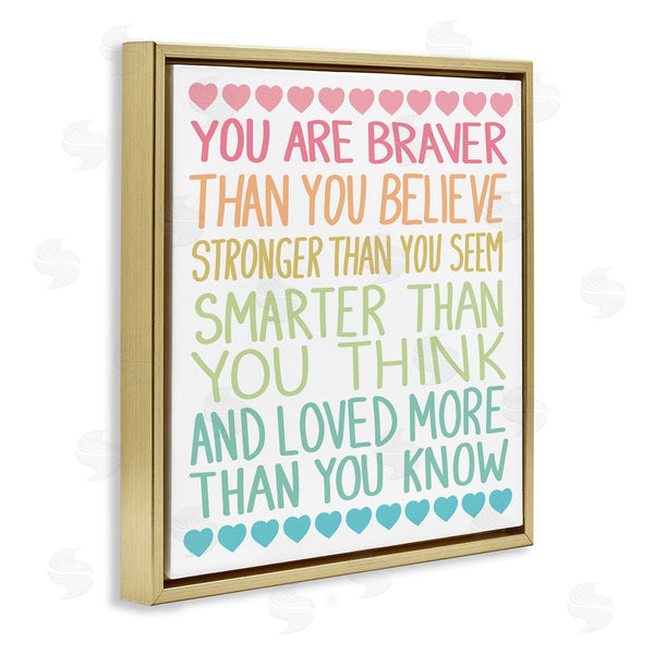 Stupell Industries Sweet Melody Designs | Rainbow Confidence Phrases Wall Art