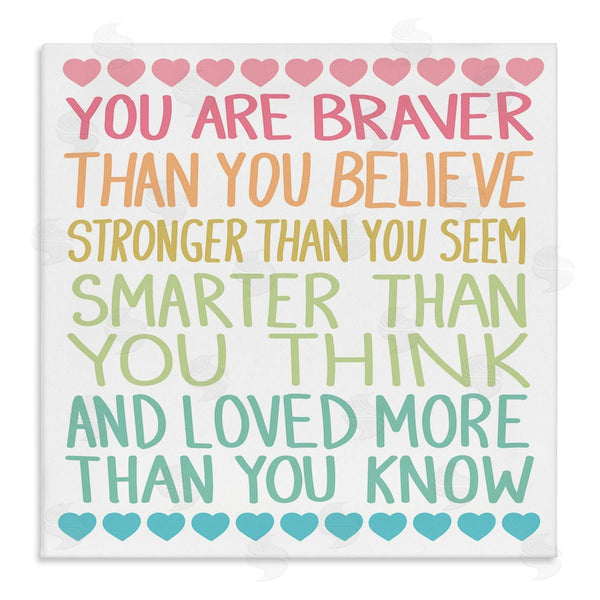 stupell industries Sweet Melody Designs | Rainbow Confidence Phrases Wall Art