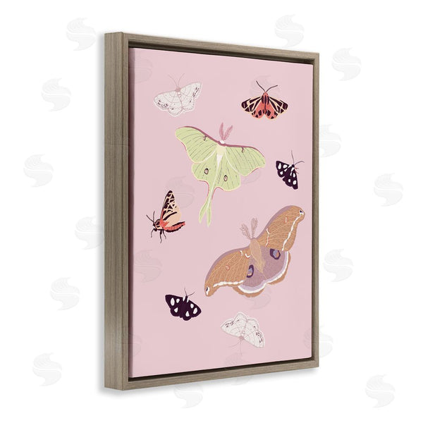 Stupell Industries Sweet Melody Designs | Varied Moth Pattern Wall Art