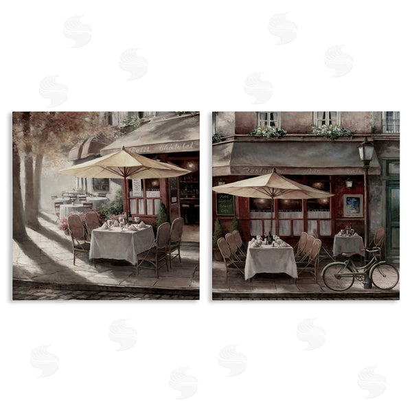 stupell industries T.C. Chiu | City Restaurant Sidewalk Seating
