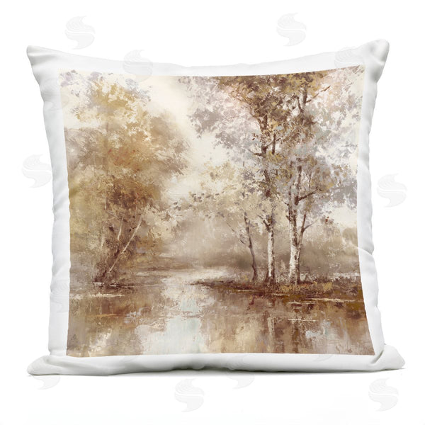 Stupell Industries T.C. Chiu | Dappled Forest Scenery Printed Throw Pillow