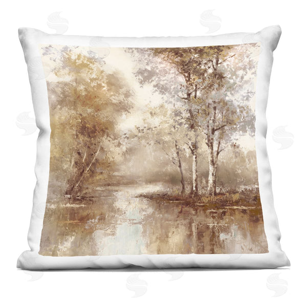 stupell industries T.C. Chiu | Dappled Forest Scenery Printed Throw Pillow