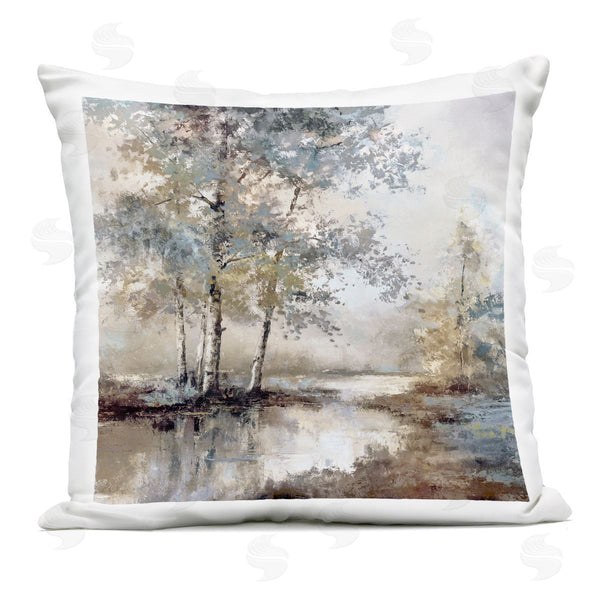 Stupell Industries T.C. Chiu | Meandering River Landscape Printed Throw Pillow