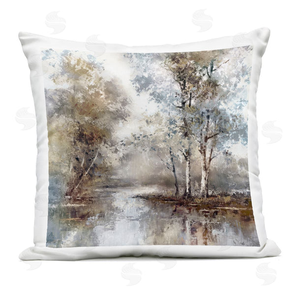 Stupell Industries T.C. Chiu | Meandering River Scene Printed Throw Pillow