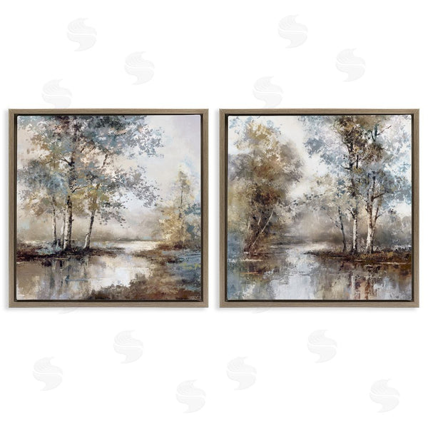 Stupell Industries T.C. Chiu | Meandering River Tree Scene