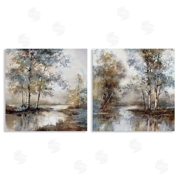 stupell industries T.C. Chiu | Meandering River Tree Scene