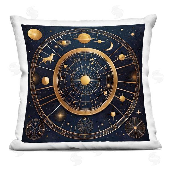 stupell industries Tabz Jones | Astrology Zodiac Birth Chart Printed Throw Pillow