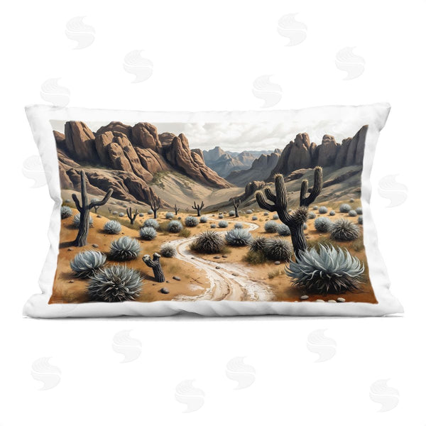 stupell industries Tabz Jones | Cactus Canyons Pathway Printed Throw Pillow