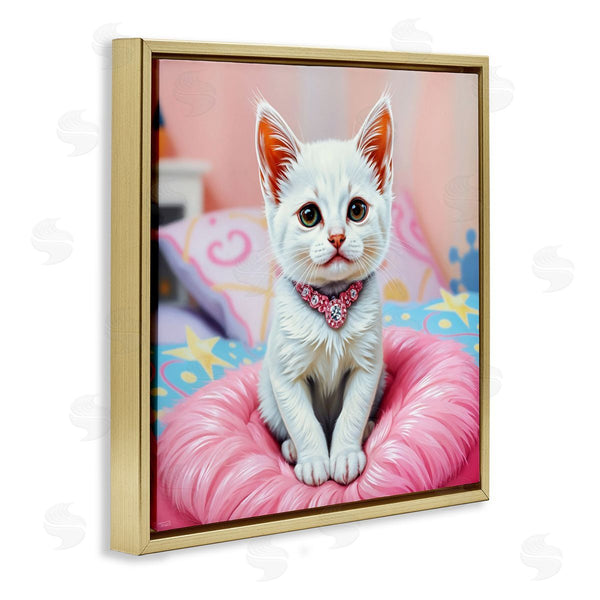 Stupell Industries Tabz Jones | Diamonds & Cuddles Kitten