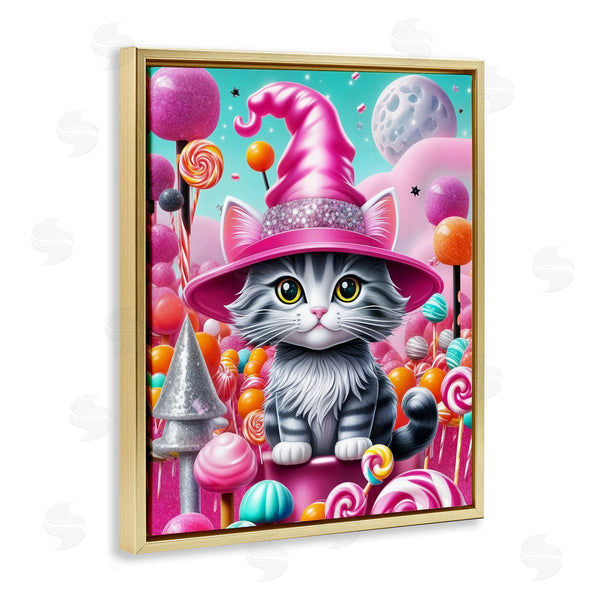 Stupell Industries Tabz Jones | Kitten Among Pink Candies