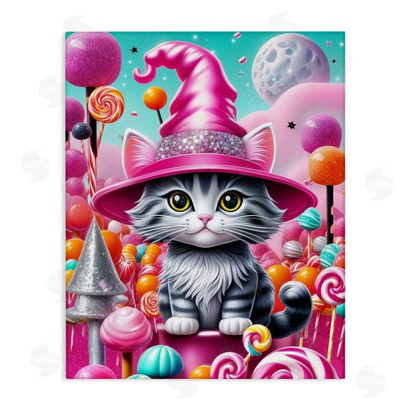 stupell industries Tabz Jones | Kitten Among Pink Candies