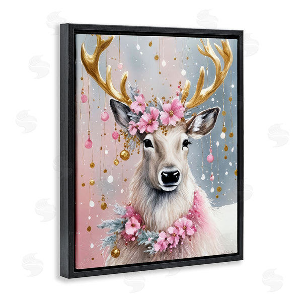 Stupell Industries Tabz Jones | Ornamental Florals On Deer Wall Art