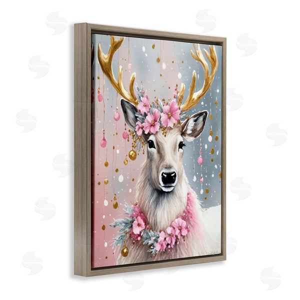 Stupell Industries Tabz Jones | Ornamental Florals On Deer Wall Art