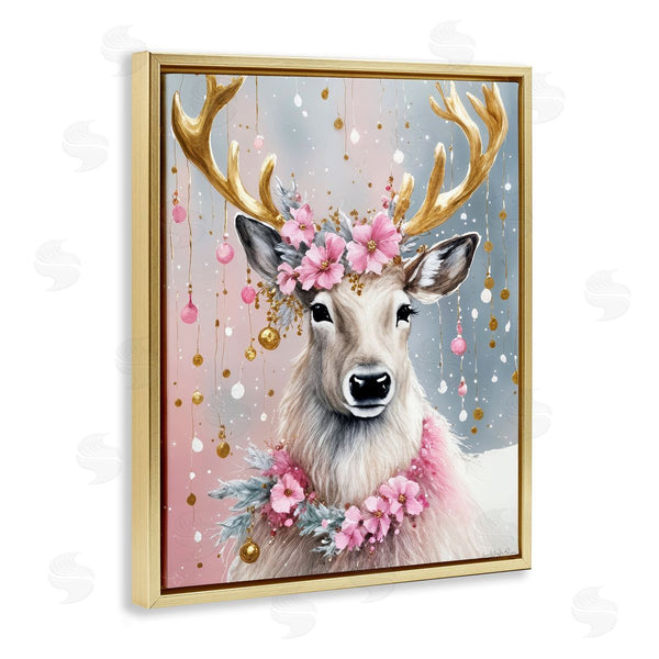 Stupell Industries Tabz Jones | Ornamental Florals On Deer Wall Art