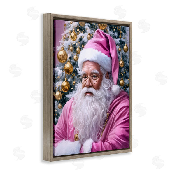 Stupell Industries Tabz Jones | Traditional Santa In Pink