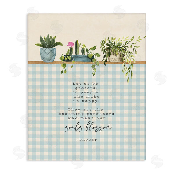 stupell industries Tammy Apple | Let Us Be Grateful Phrase Gardening Bloom Metaphor Wall Art