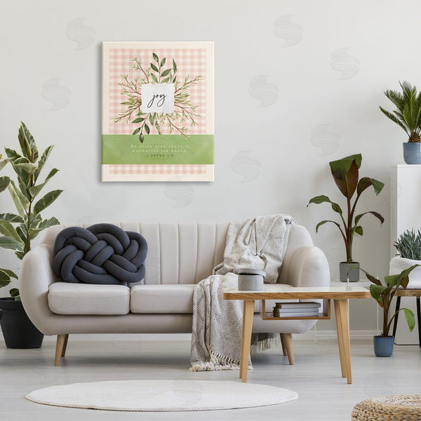 Stupell Industries Tammy Apple | Truly Glad There's Joy Ahead Proverb Peter 1:6 Wall Art