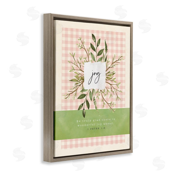 Stupell Industries Tammy Apple | Truly Glad There's Joy Ahead Proverb Peter 1:6 Wall Art