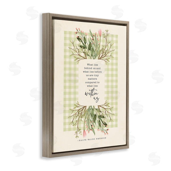 Stupell Industries Tammy Apple | What Lies Behind Us Phrase Motivational Living Today Wall Art