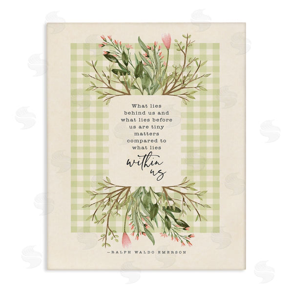 stupell industries Tammy Apple | What Lies Behind Us Phrase Motivational Living Today Wall Art