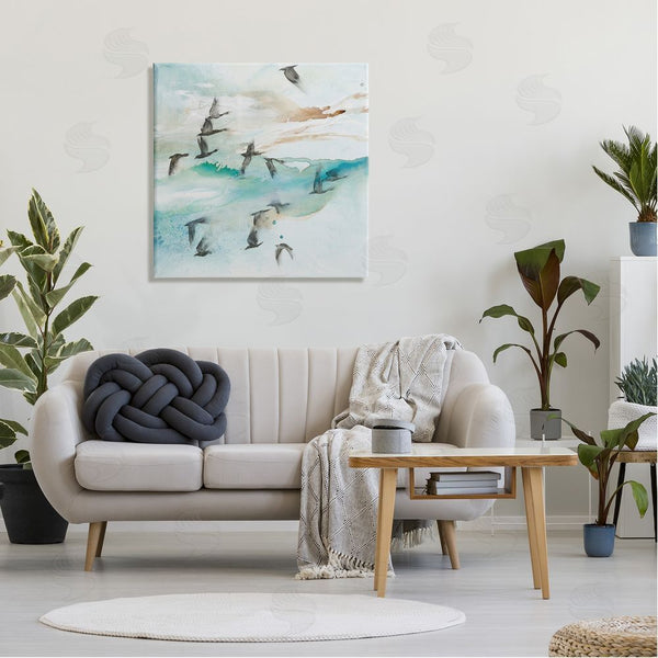 Stupell Industries Tara Leaver | Contemporary Bird Wings Flapping Speckled Watercolor Detail Wall Art