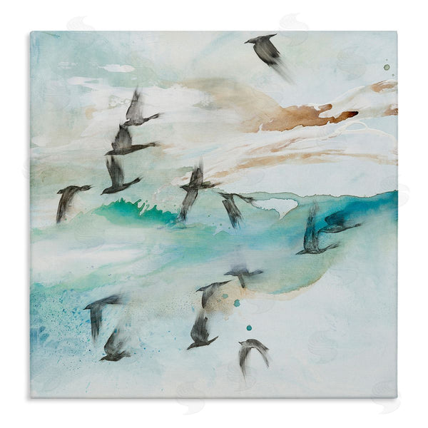 stupell industries Tara Leaver | Contemporary Bird Wings Flapping Speckled Watercolor Detail Wall Art