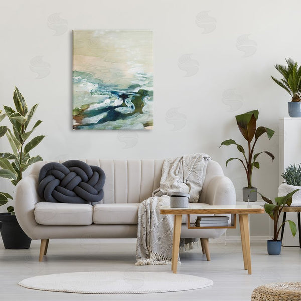 Stupell Industries Tara Leaver | Modern Beach Waves Splash Wall Art