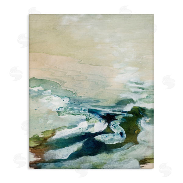 stupell industries Tara Leaver | Modern Beach Waves Splash Wall Art