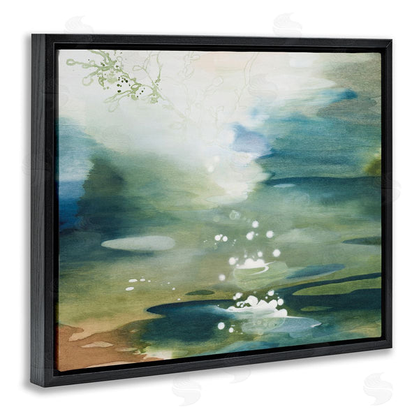 Stupell Industries Tara Leaver | Water Surface Landscape Bubbles Wall Art