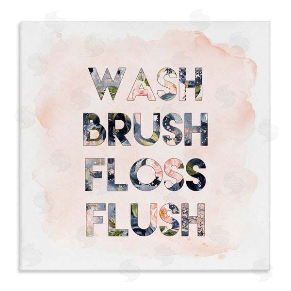 stupell industries Tara Moss | Wash Brush Floss Florals