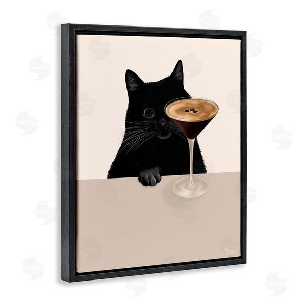 Stupell Industries Tara Royle | Cat And Espresso Martini Wall Art